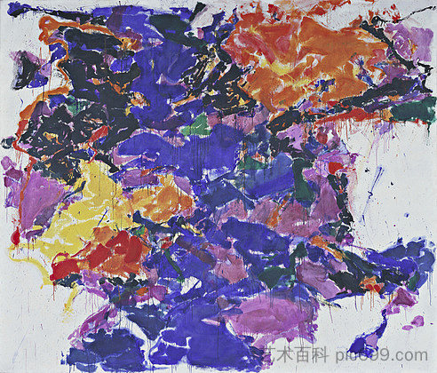 走向消失 II Towards Disappearance II (1957 - 1958),山姆·弗朗西斯