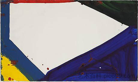 无题(边缘) Untitled (Edge) (1966),山姆·弗朗西斯