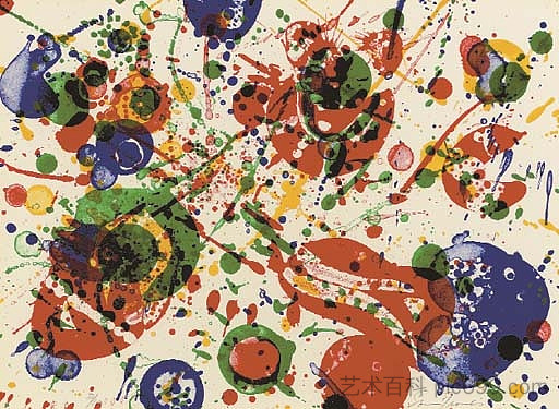 无题(来自帕萨迪纳盒子)(伦巴克L60) Untitled (from Pasadena Box) (Lembark L60) (1963),山姆·弗朗西斯