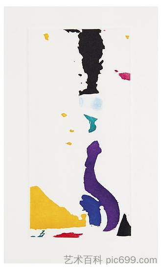 无题(出自皮埃尔·古约塔特的《通缉女》) Untitled (from Pierre Guyotat's Wanted Female) (1993),山姆·弗朗西斯