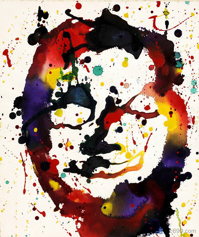 无题(自画像)SF77-009 Untitled (Self Portrait) SF77-009 (1977),山姆·弗朗西斯