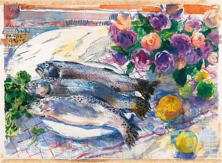 鱼、花和水果 Fish, Flowers and Fruits (1991)，塞缪尔·布里