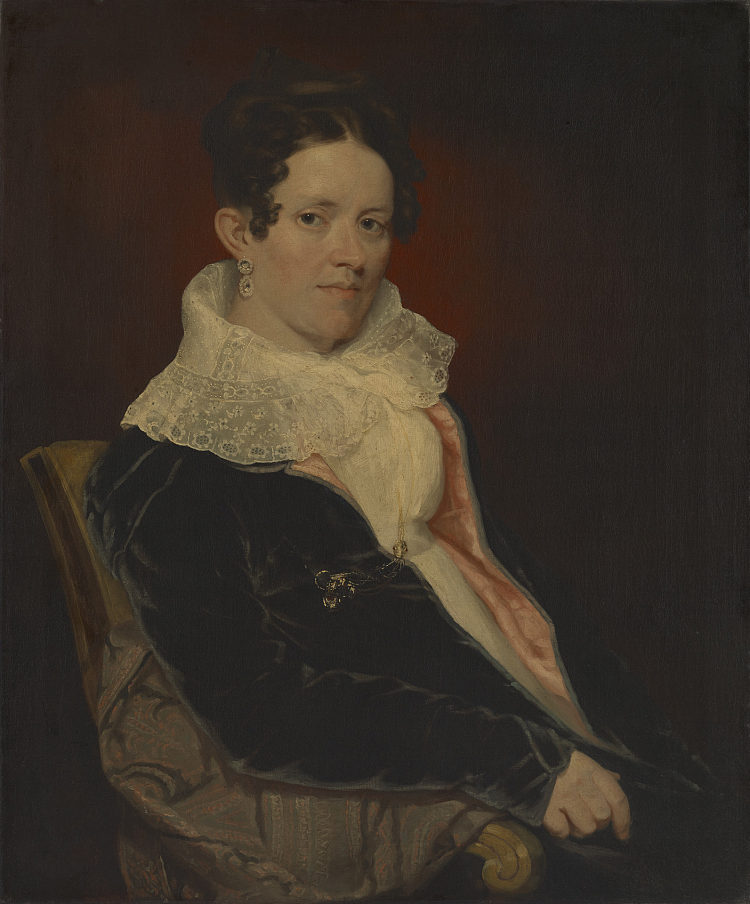 阿丁·刘易斯夫人（范妮·刘易斯） Mrs. Addin Lewis (Fanny Lewis) (1830)，塞缪尔·莫尔斯