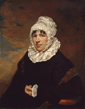 约翰·欧内斯特·波亚斯夫人的肖像 Portrait of Mrs. John Earnest Poyas (1819)，塞缪尔·莫尔斯