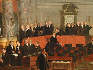 众议院（局部） The House of Representatives (detail) (1822 – 1823)，塞缪尔·莫尔斯