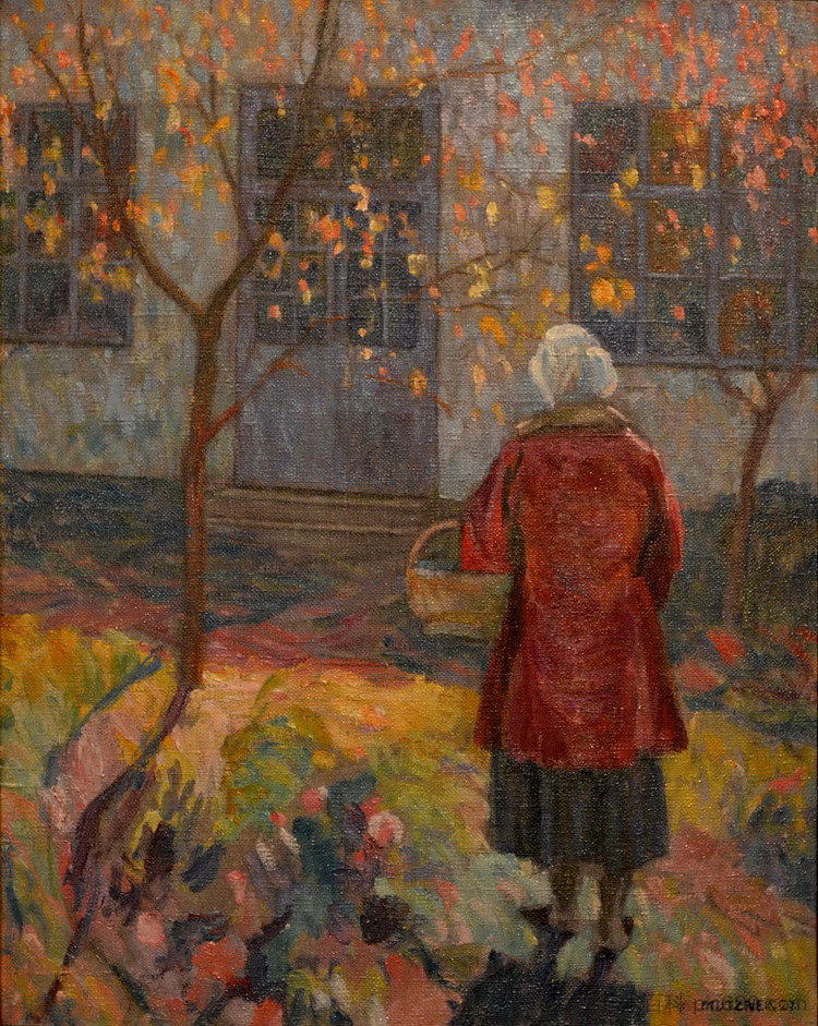 花园里的女人，在索帕利萨 Woman in the Garden, at Șopârlița (1927)，塞缪尔·穆茨纳