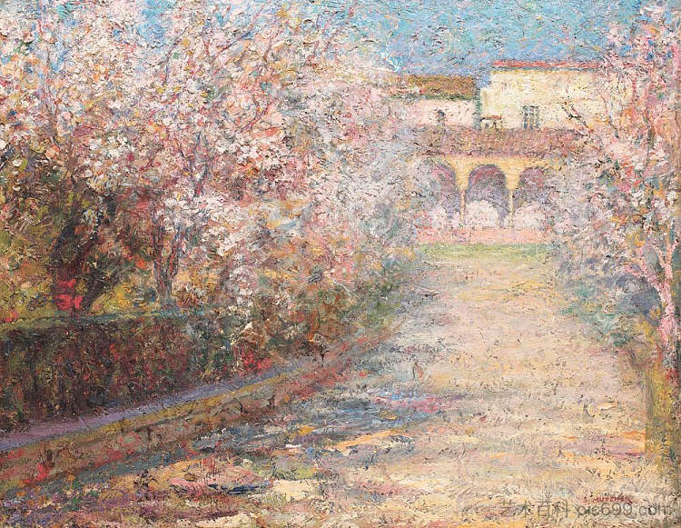 塞维利亚的花园 Gardens in Sevilla (1921)，塞缪尔·穆茨纳