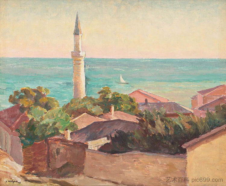 巴尔奇克的尖塔 Minaret la Balcic (1935)，塞缪尔·穆茨纳