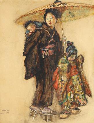 日本场景 Scenă japoneză (1913)，塞缪尔·穆茨纳