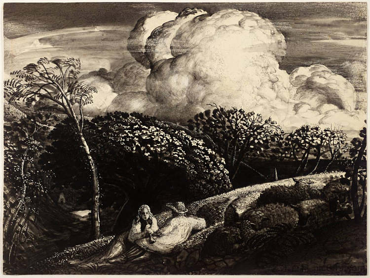 明亮的云彩 The Bright Cloud (1834),塞缪尔·帕默