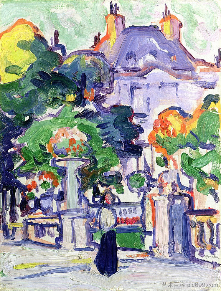 卢森堡花园 Luxembourg Gardens (1910)，塞缪尔·佩普卢