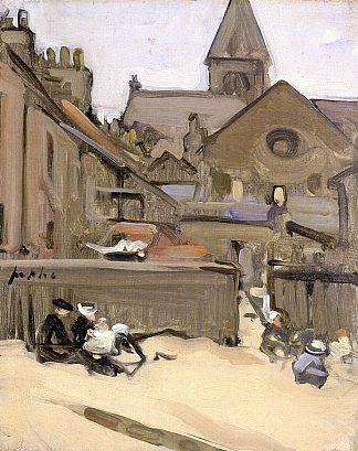 北贝里克金沙 North Berwick Sands (1896)，塞缪尔·佩普卢
