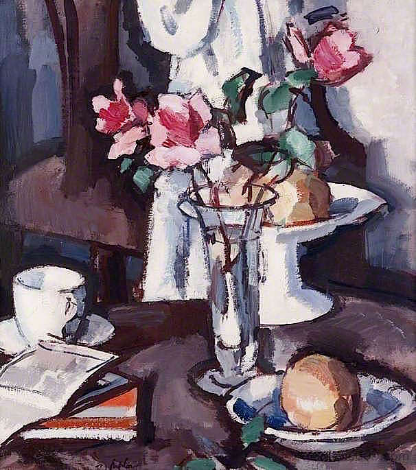 静物，红玫瑰 Still Life, Red Roses (1931)，塞缪尔·佩普卢