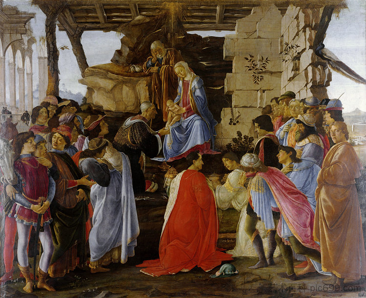 贤士的崇拜 The Adoration of the Magi (c.1475 - c.1476)，山德罗·波提切利