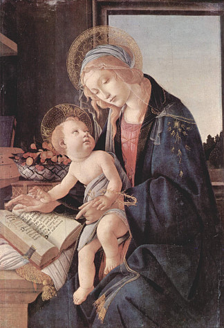 书中的麦当娜 Madonna of the Book (c.1479)，山德罗·波提切利