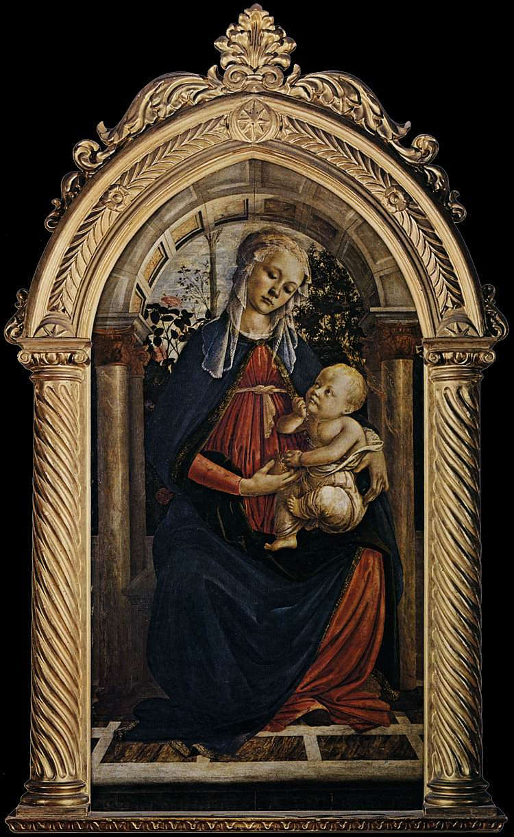 玫瑰园的麦当娜 Madonna of the Rosegarden (1469 - 1470)，山德罗·波提切利