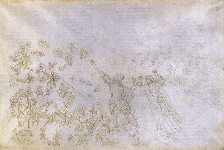 天堂，坎托XXX Paradise, Canto XXX (1490)，山德罗·波提切利