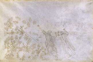 天堂，坎托XXX Paradise, Canto XXX (1490)，山德罗·波提切利