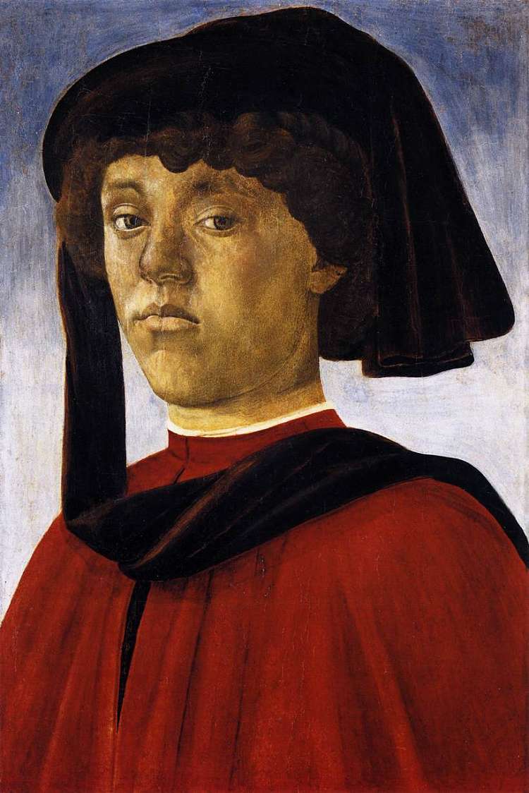 一个年轻人的肖像 Portrait of a Young Man (c.1469)，山德罗·波提切利