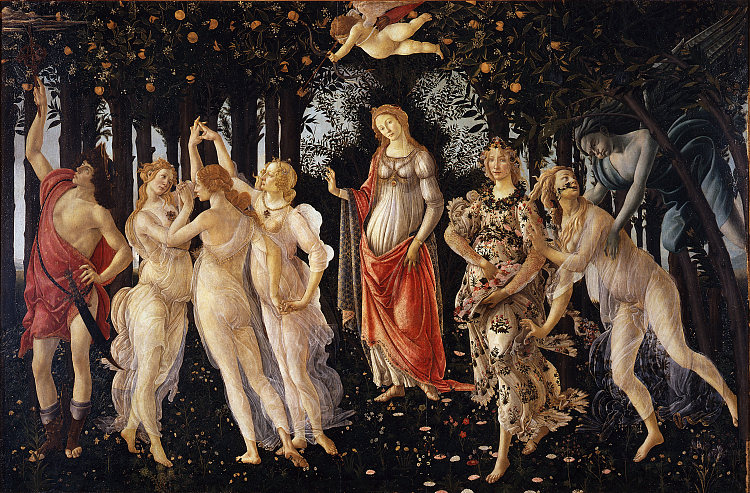 春天 The Spring (1478 - 1482; Florence,Italy ),山德罗·波提切利