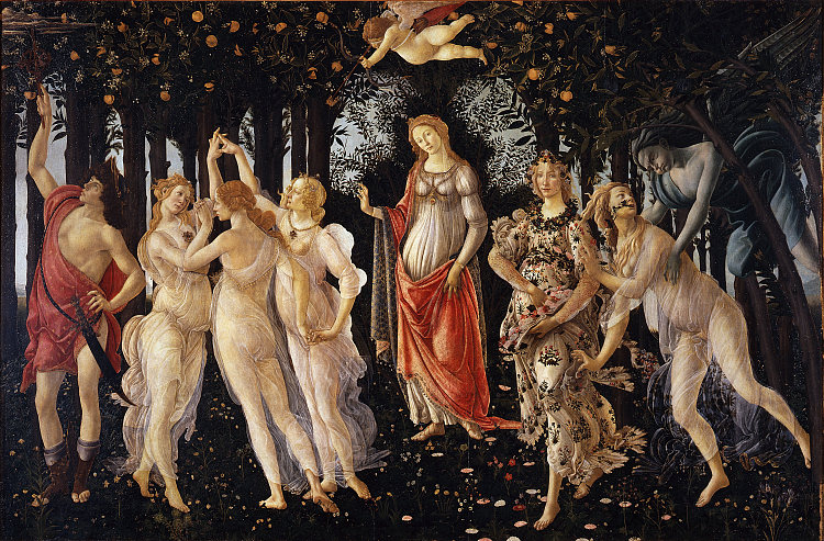 春天 The Spring (1478 - 1482; Florence,Italy  )，山德罗·波提切利