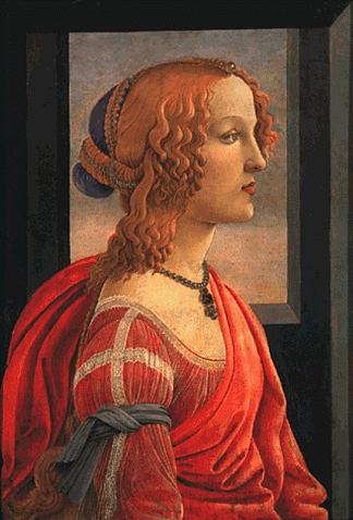 西蒙内塔 Simonetta (c.1480 – c.1485)，山德罗·波提切利