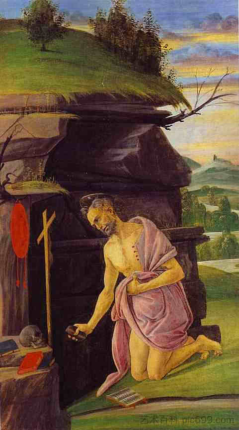 圣杰罗姆 St.Jerome (1498 - 1505)，山德罗·波提切利