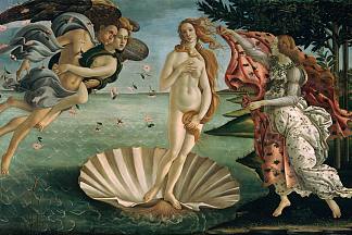 维纳斯的诞生 The Birth of Venus (1483 – 1485)，山德罗·波提切利