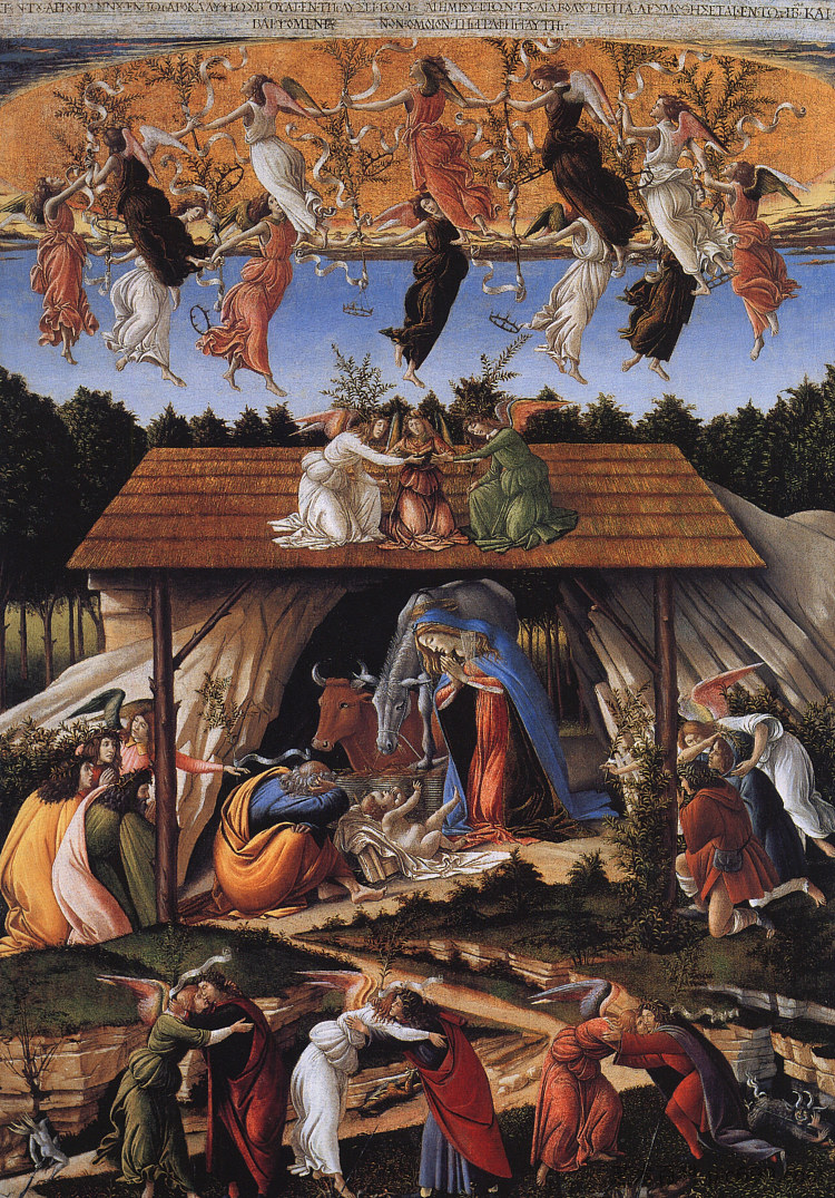 神秘的诞生 The Mystical Nativity (c.1500 - c.1501)，山德罗·波提切利