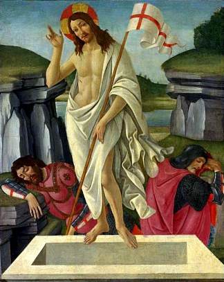复活 The Resurrection (c.1490)，山德罗·波提切利
