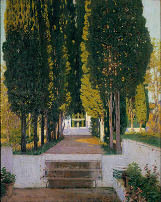 赫内拉利费宫花园 Gardens of the Generalife (1895)，圣地亚哥·卢西尼奥尔