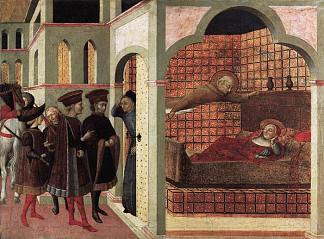 拉涅利在梦中出现红衣主教 Ranieri appears to cardinal in a dream (c.1437 – c.1444)，萨塞塔（斯特凡诺·迪·乔瓦尼）