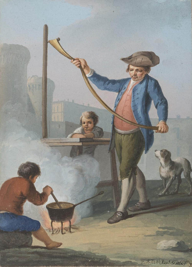 那不勒斯糖果卖家 Neapolitan sweets seller (1799)，萨维里奥德拉加塔