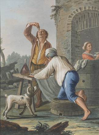 通心粉卖家 Macaroni seller (1799)，萨维里奥德拉加塔
