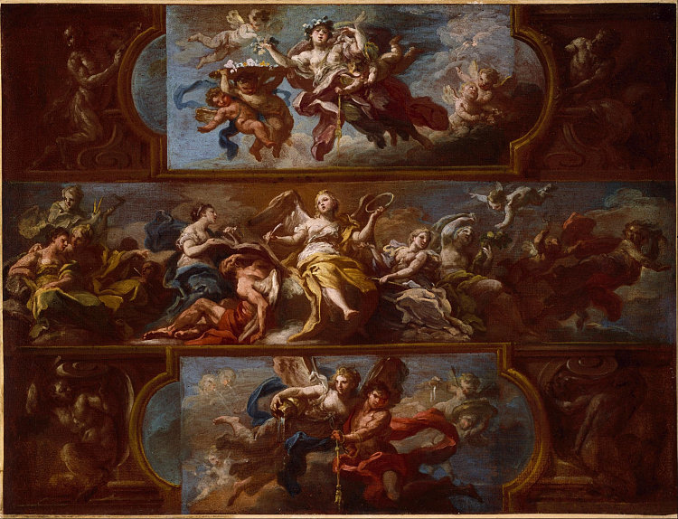 寓言 Allegory (1705)，塞巴斯蒂亚诺·孔卡