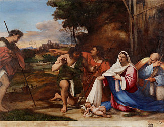 牧羊人的崇拜 The Adoration of the Shepherds (1512)，塞巴斯蒂亚诺·德尔·皮翁博