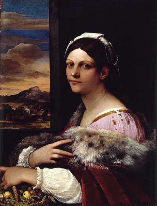一个年轻的罗马女人 A Young Roman Woman (1512)，塞巴斯蒂亚诺·德尔·皮翁博