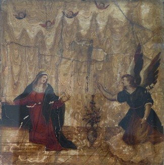 天使报喜 L’annonciation (1526)，塞巴斯蒂亚诺·德尔·皮翁博
