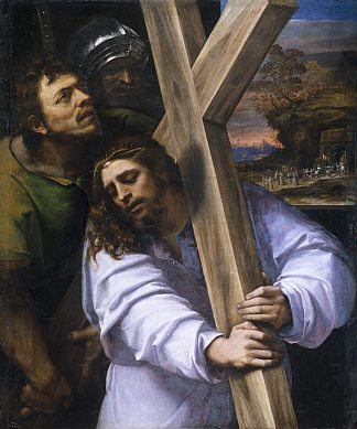 背着十字架的基督 Cristo con la cruz a cuestas (1516)，塞巴斯蒂亚诺·德尔·皮翁博