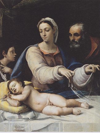 戴面纱的麦当娜 Madonna with the Veil (1525)，塞巴斯蒂亚诺·德尔·皮翁博