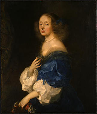 埃巴·斯帕尔的肖像 Portrait of Ebba Sparre (c.1653)，塞巴斯蒂安·布尔东