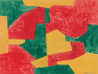 绿色、红色和黄色成分 Composition verte, rouge et jaune (1964)，谢尔盖·波利雅科夫