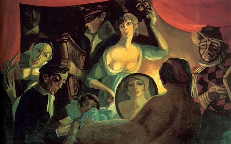 歌舞表演“Halt of Comedians”（我的生活） Cabaret "Halt of Comedians" (My Life) (1915; Russian Federation  )，谢尔盖苏迪金