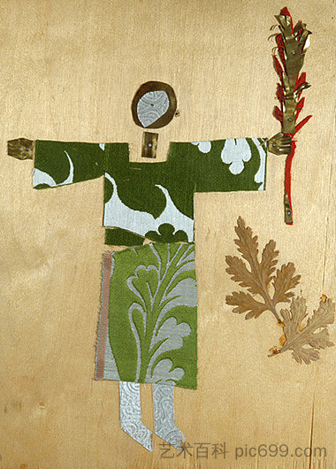 电影《石榴的颜色》的草图。《缪斯》 The sketch to the movie "Colour of Pomegranate". "Muse" (1967),谢尔盖·帕拉杰诺夫