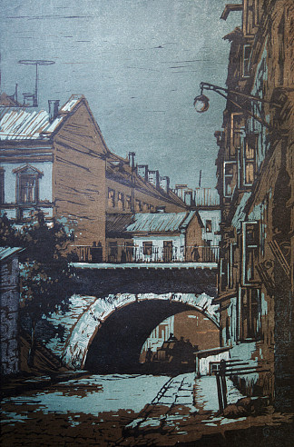 敖德萨。利佐古巴街上的桥。 Odessa. The bridge on Lizoguba str. (1959)，谢尔盖·拉布钦科