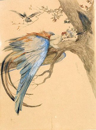 蓝鸟（鸟西林） Blue Bird (Bird Sirin)，谢尔盖所罗门