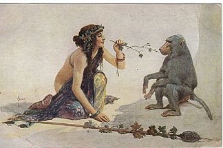 女孩与猴子 The girl with monkey，谢尔盖所罗门