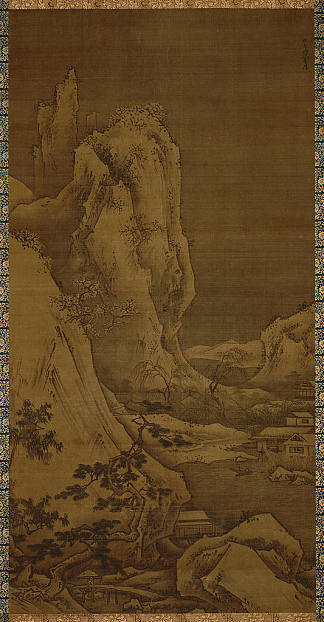 四季景观：冬季 Landscape of Four Seasons: Winter (1486)，雪舟