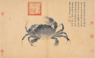 螃蟹（生活素描） Crab (Sketches from Life)，沈周