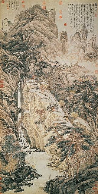高耸的鲁山 Lofty Mount Lu (1467)，沈周